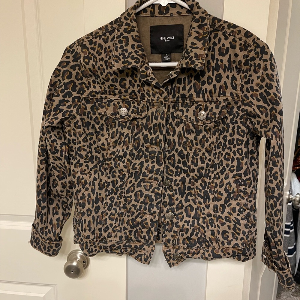 NineWest Leopard “Jean” Jacket